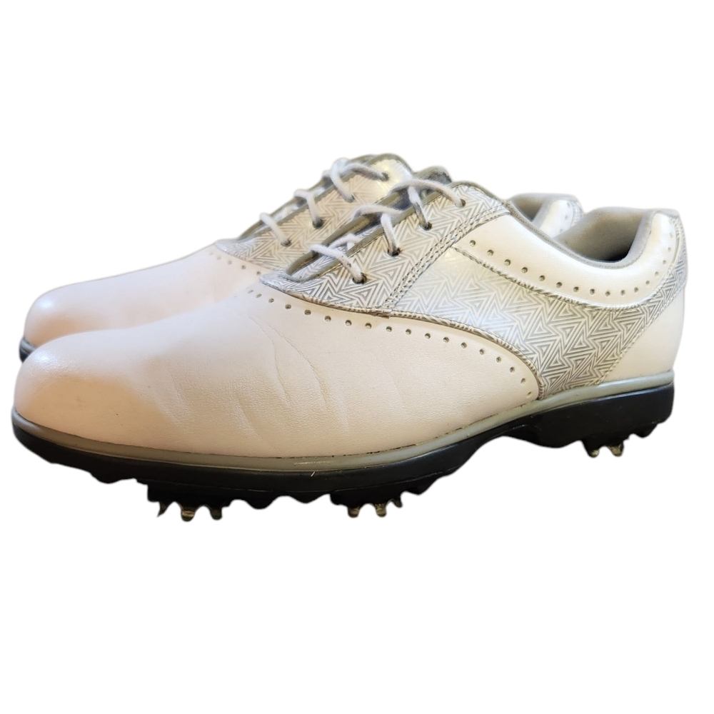 FootJoy eMerge Women’s Golf Shoes Spikes Size 8.5 M White Silver # 93902